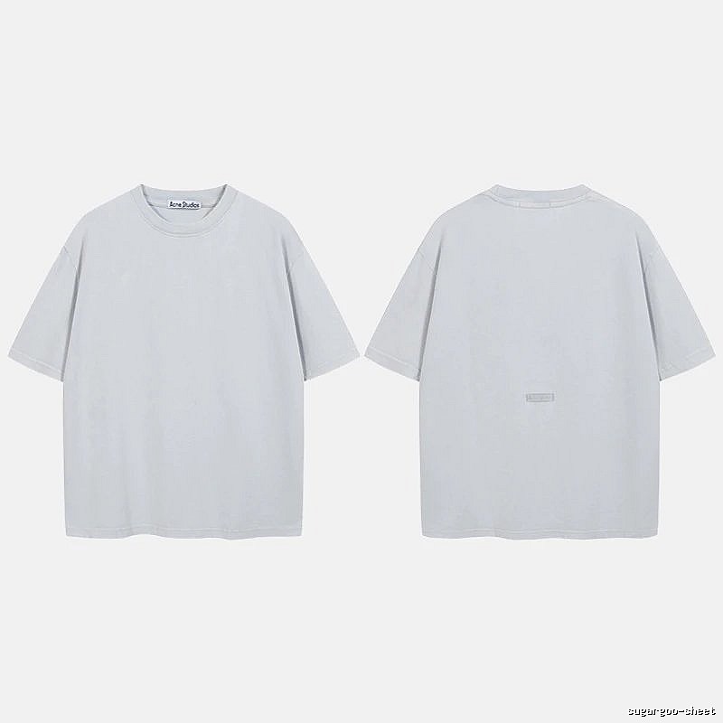 Acne Studios 2090-80 Blue Style Ac908040 Stockholm Logo T-Shirt Relaxed Styling