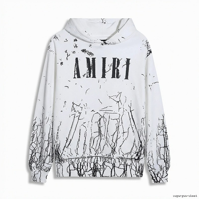 AMIRI Graffiti Style White Sweatshirt