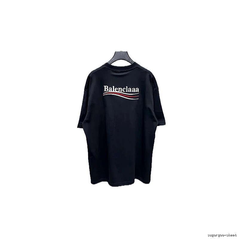 Balenciaga minimalist style black T-shirt