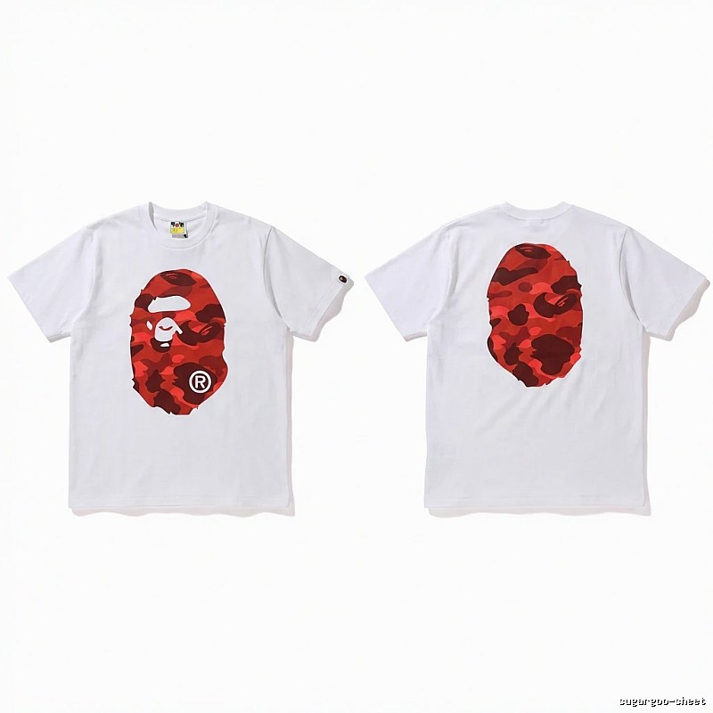 Bape camouflage style white T-shirt
