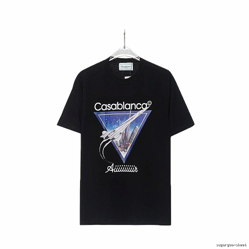 Casablanca Starry Sky Triangle Wind Black T-shirt