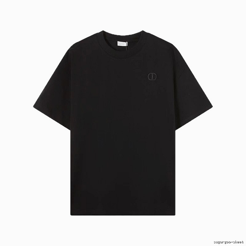 Dior Classic Collection Minimalist Style Black T-Shirt