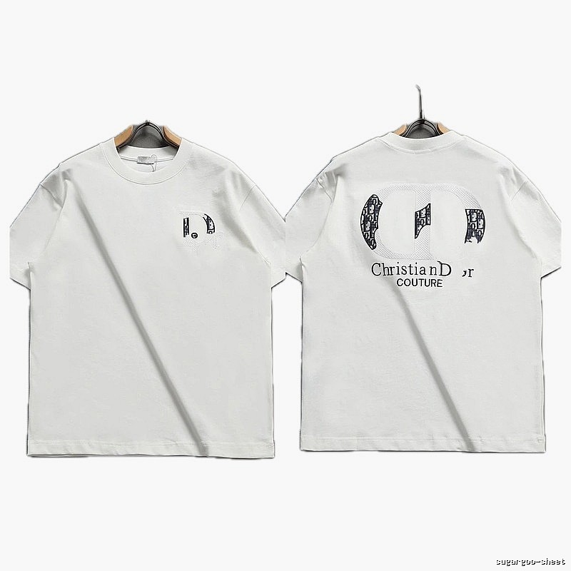 Dior Couture Monogram-style White Short-sleeve T-shirt