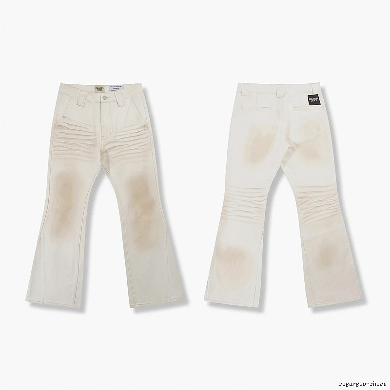 Gallery Dept. distressed-style white jeans