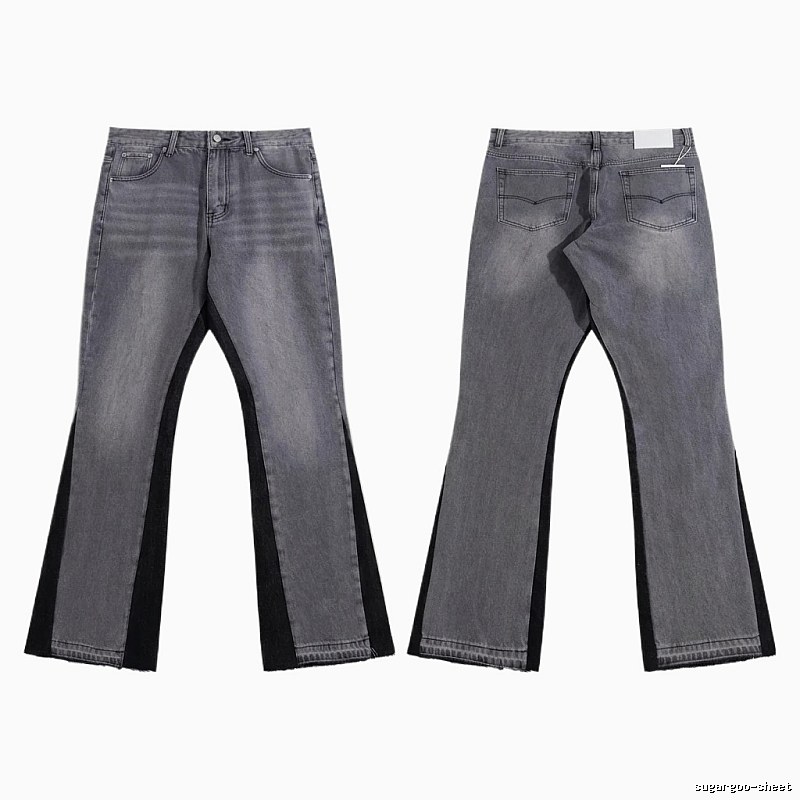 Gallery Dept patchwork grey-black jeans