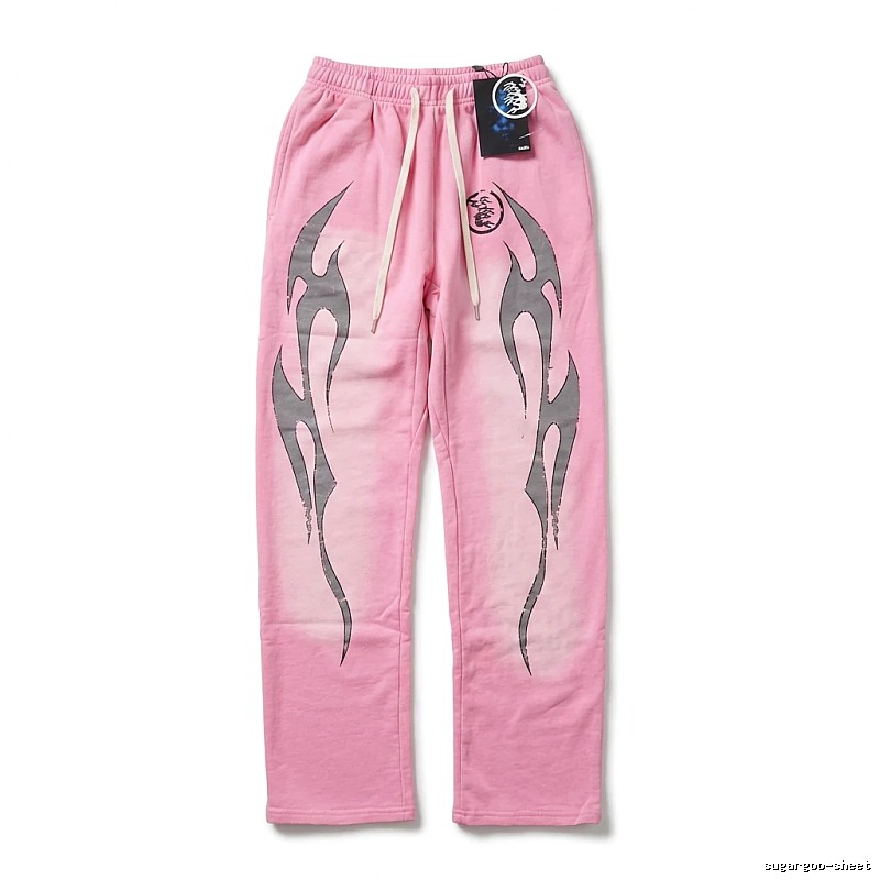 Hellstar Flame Wind Pink Sweatpants