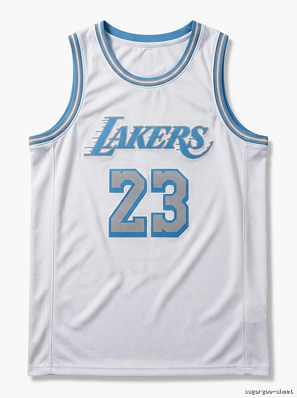LBJ Lakers retro white jersey