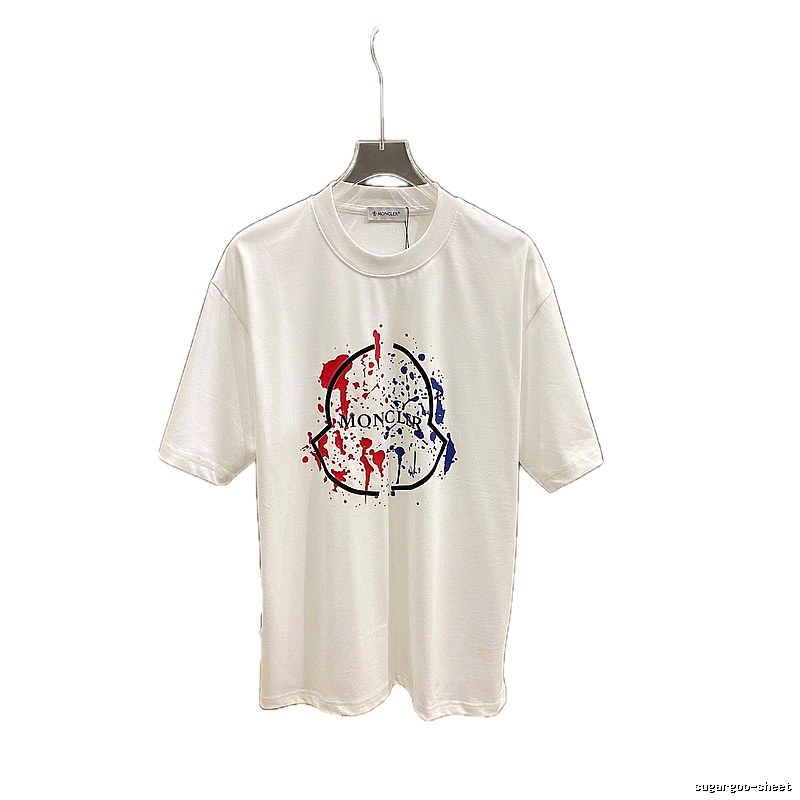 Moncler graffiti-style white T-shirt