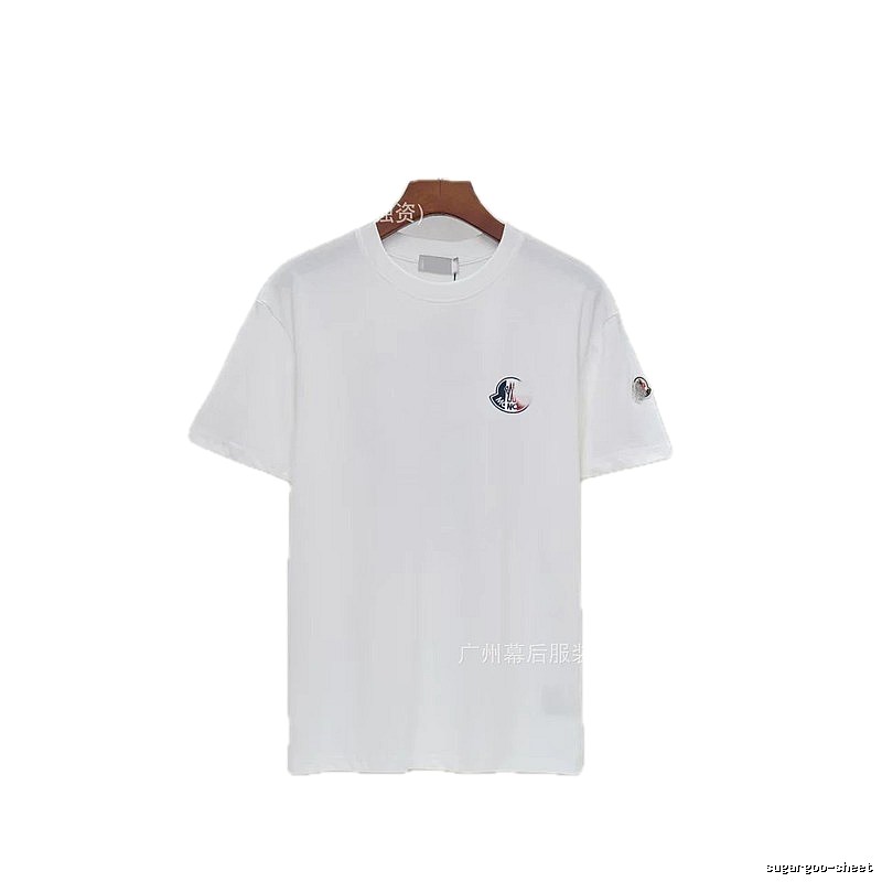 Moncler Logo Minimalist Style White Short-sleeved T-shirt