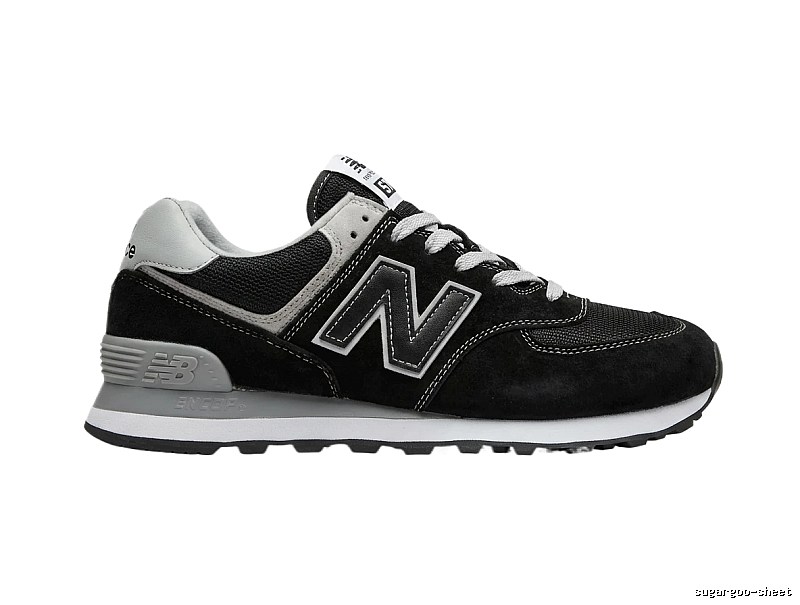 New Balance retro black and grey sports shoes