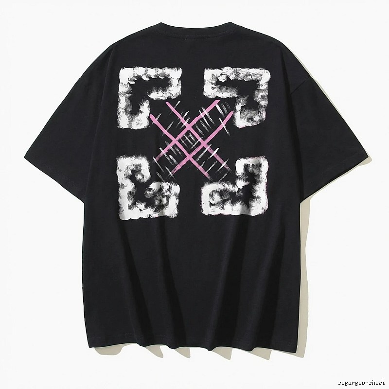 Off-White Trendy Style Black T-shirt
