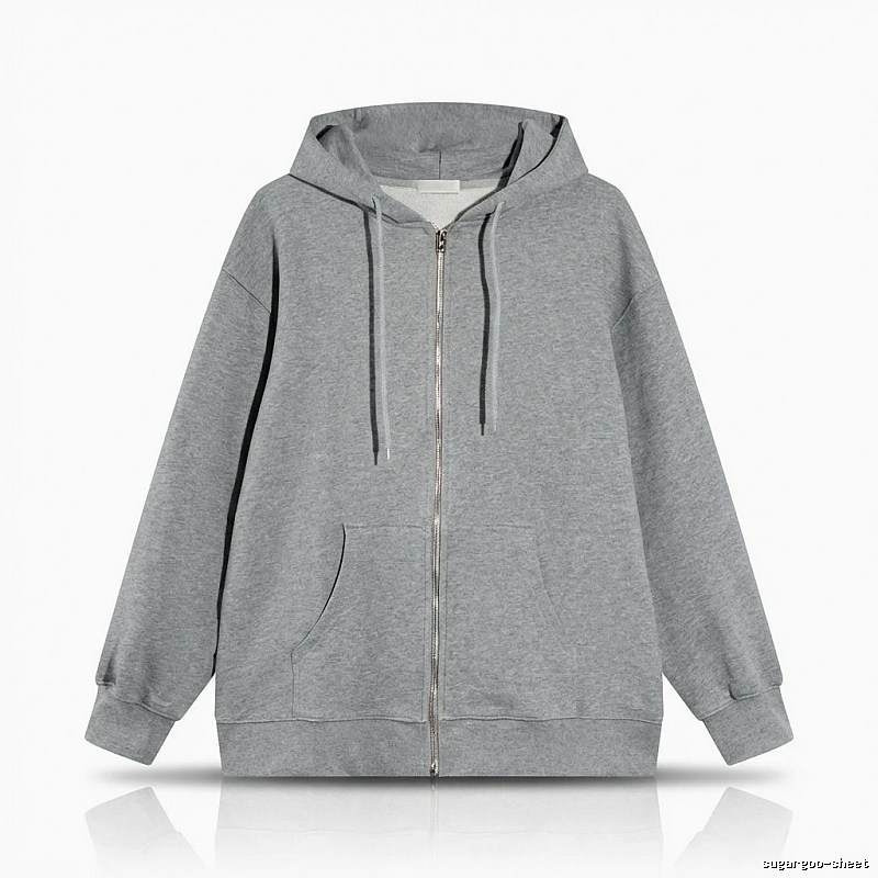 Other simple style hooded gray sweatshirt
