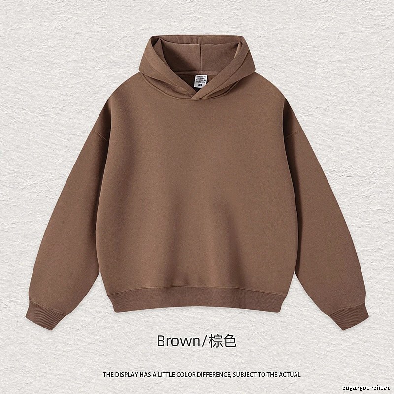 Patterned Blank pullover hoodie Black Minimal A with Polished Detail