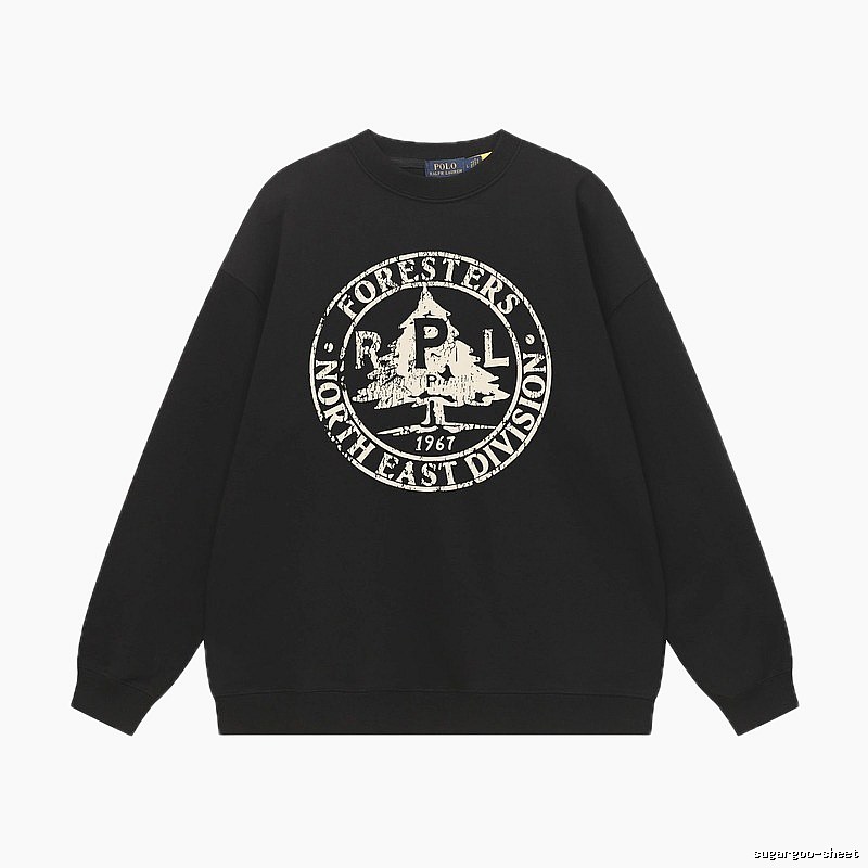 Ralph Lauren vintage-style black sweatshirt