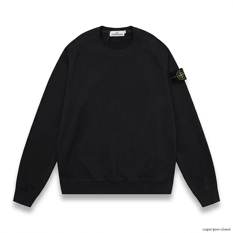 Stone Island basic black sweatshirt