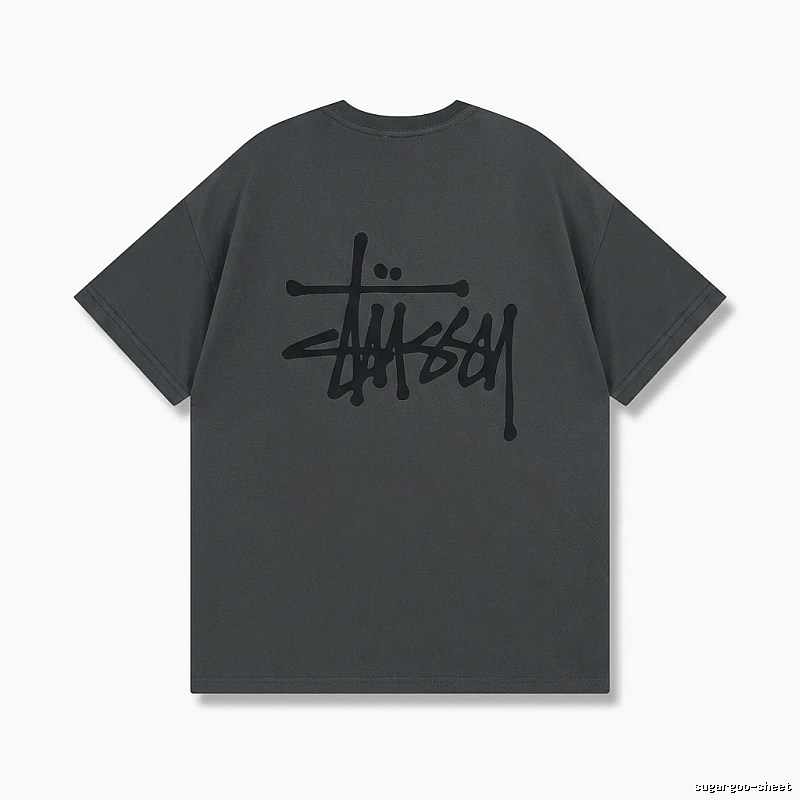 Stussy basic street style gray T-shirt