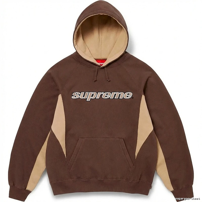 Supreme retro-style brown hoodie
