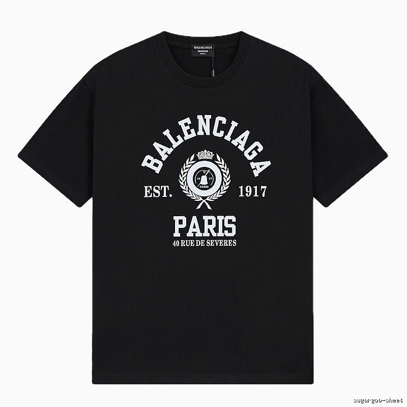 Vintage black short-sleeve T-shirt of Balenciaga