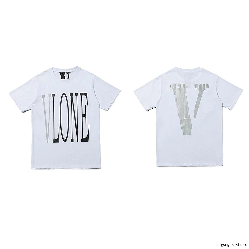 Vlone Patterned Logo T-shirt Black Purple Vlone with Signature Styling