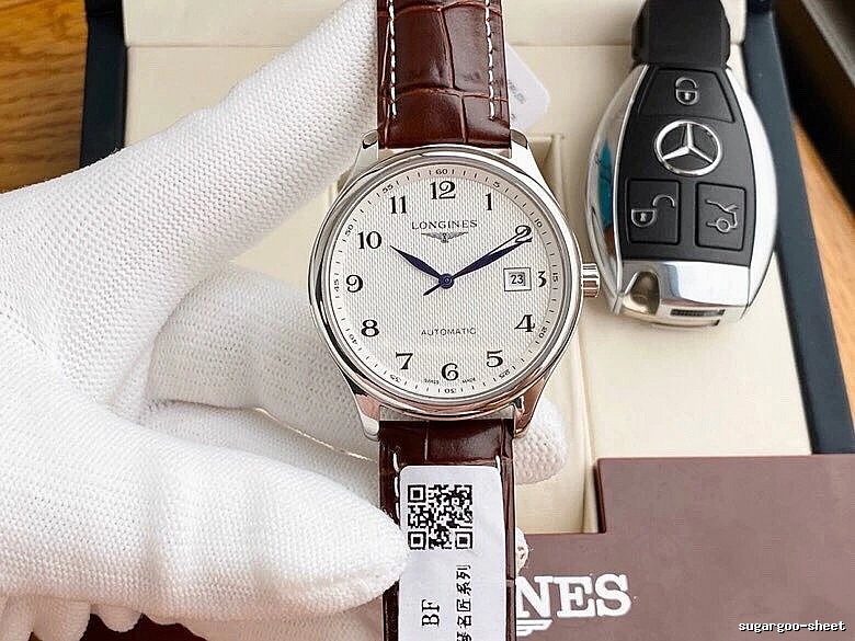 Watch by Hermes with White Dial Leather Strap Watch