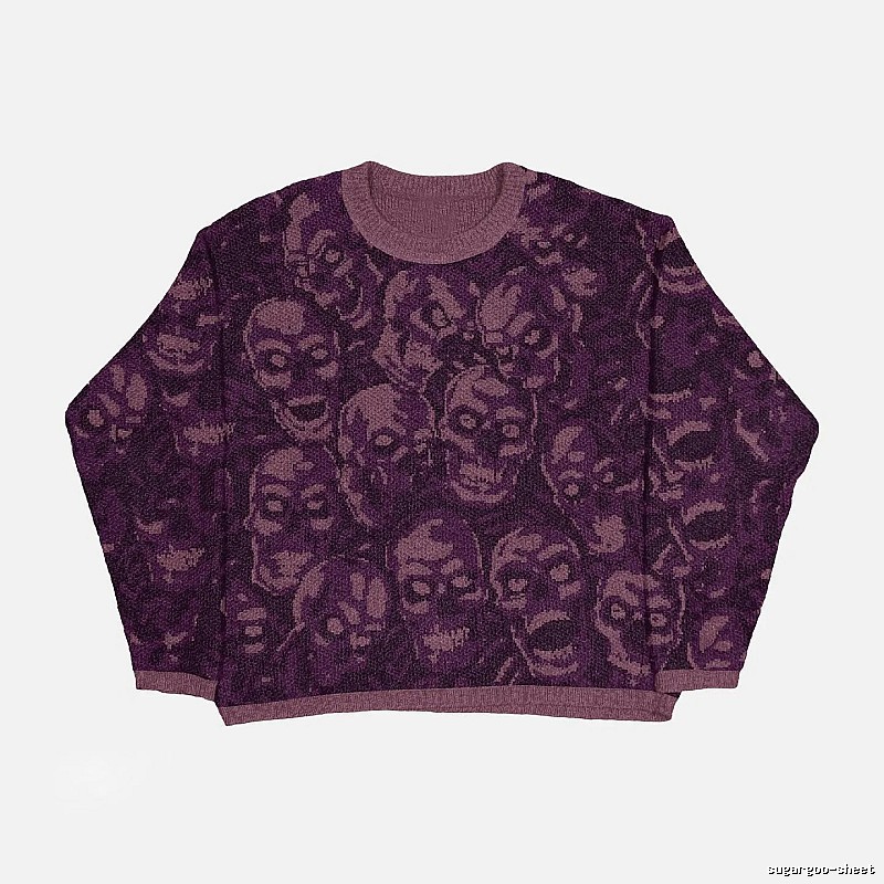 Weekend Anime graphic sweater Black Knit Top for Seasonal Looks